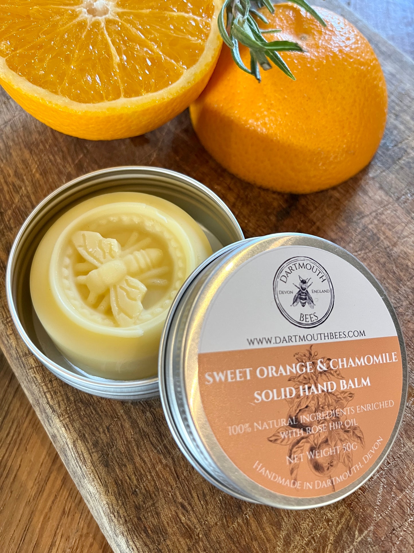 Solid Hand Balm - Sweet Orange &  Chamomile 50g