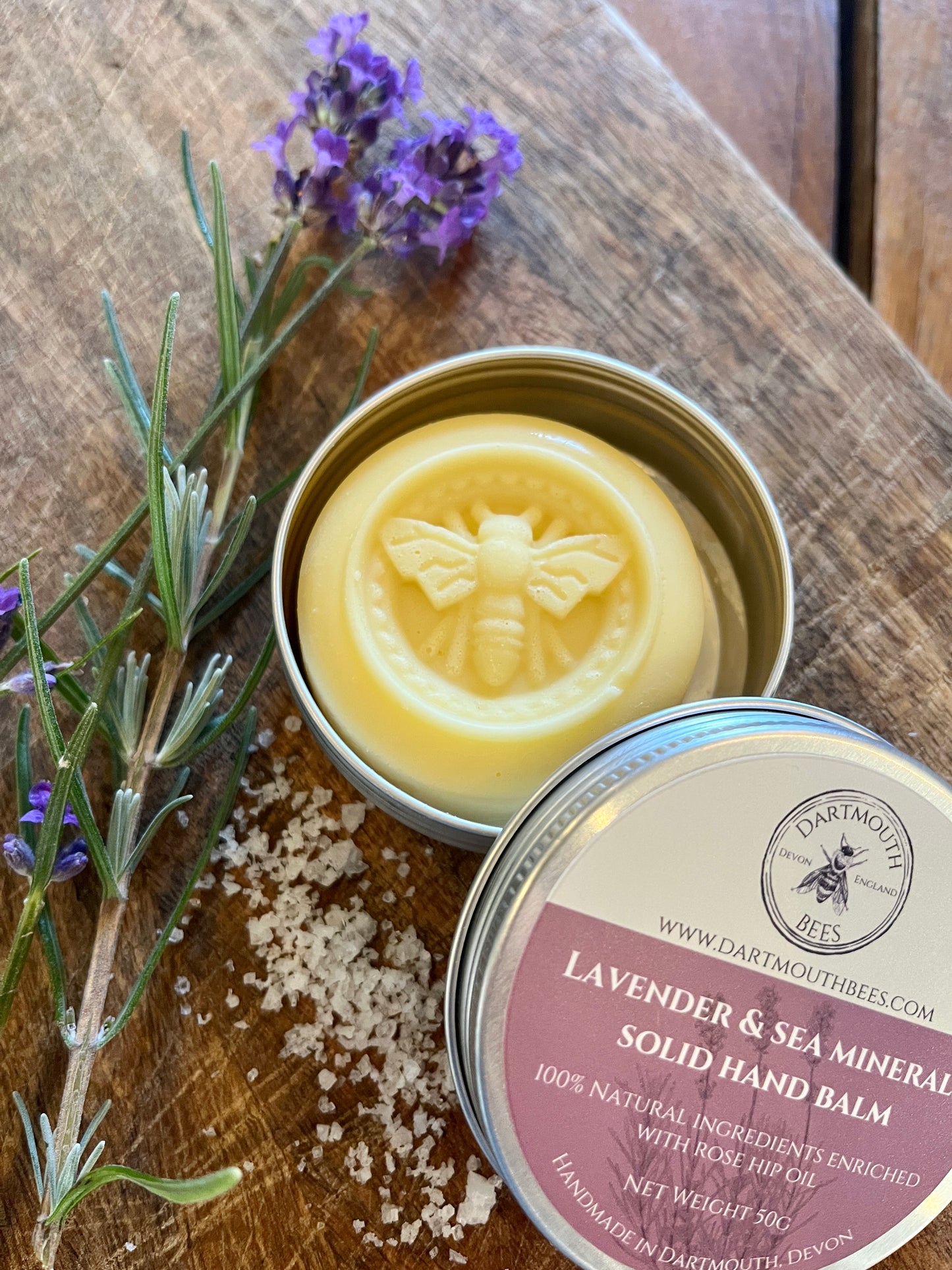 Solid Hand Balm - Lavender & Sea Minerals 50g