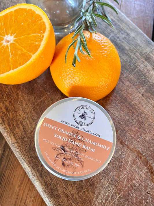 Solid Hand Balm - Sweet Orange &  Chamomile 50g