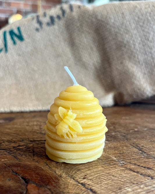 Small Beeswax Skep Candle